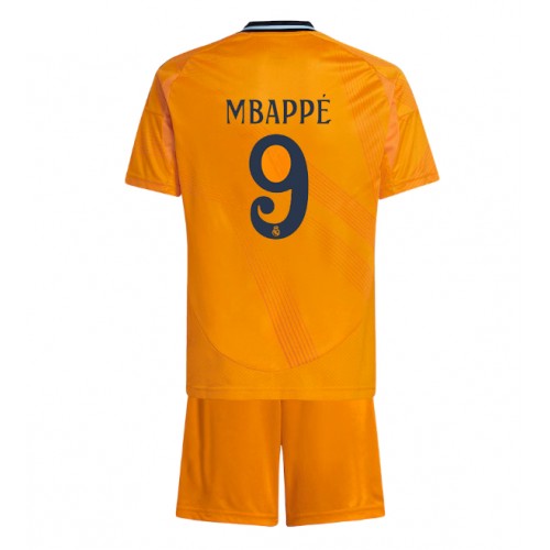 Real Madrid Kylian Mbappe #9 Gostujuci Dres za djecu 2024-25 Kratak Rukav (+ Kratke hlače)